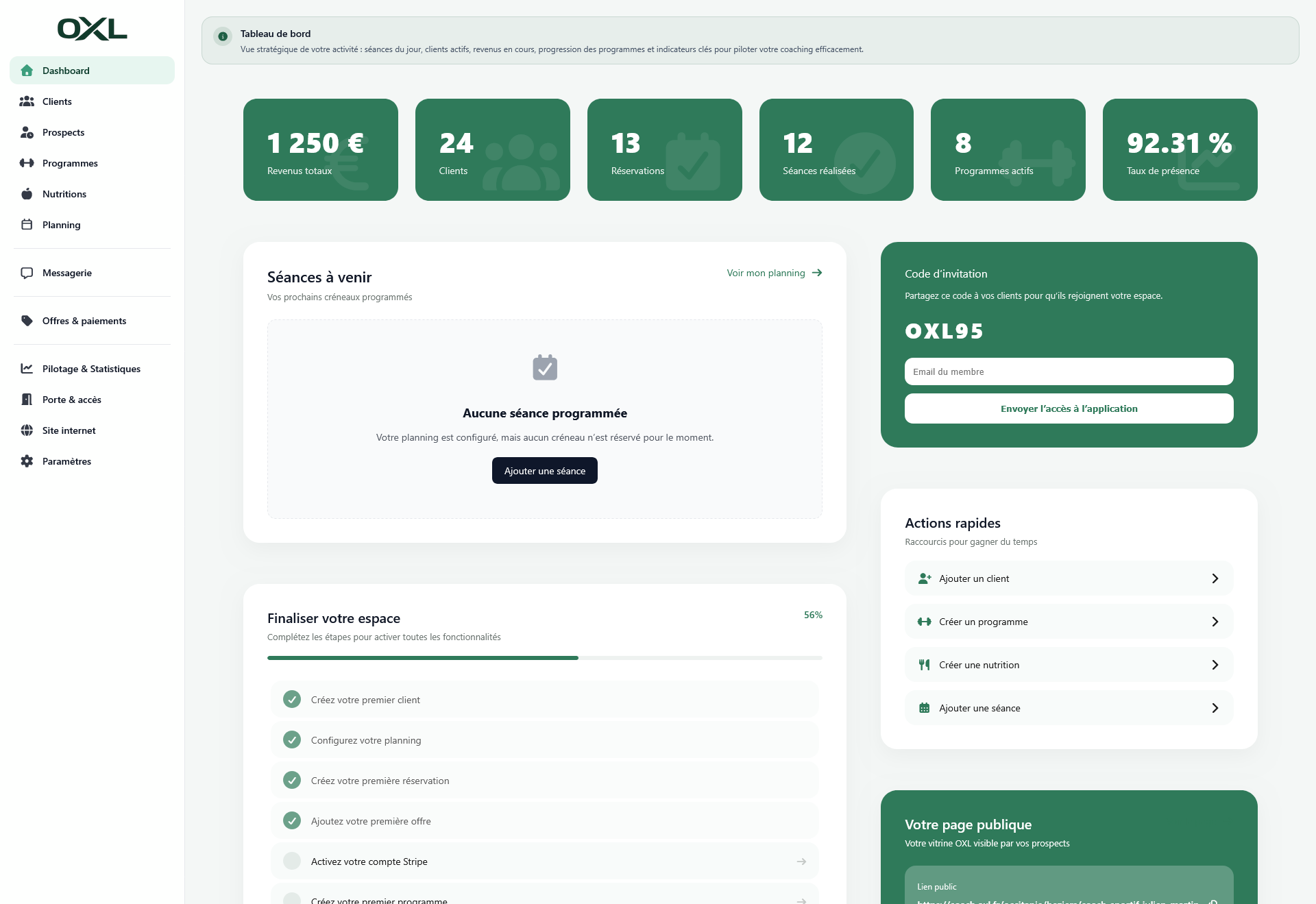 Création de programmes OXL sur desktop
